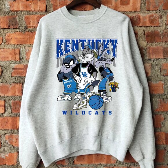 Vintage 90s University Of Kentucky Wildcats Sweatshirt UK Wildcats Shirt - Picture 1 of 2